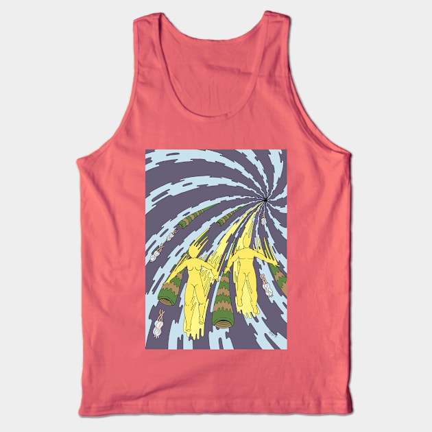 Sliding Through Another Dimension Tank Top by AzureLionProductions